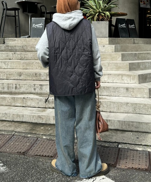 GEVACO（ゲバコ）の「【GEVACO】キルティングショートベスト（ベスト・メンズ・ブラック/カーキ/グレー・SMALL/MEDIUM）」の11枚目の写真