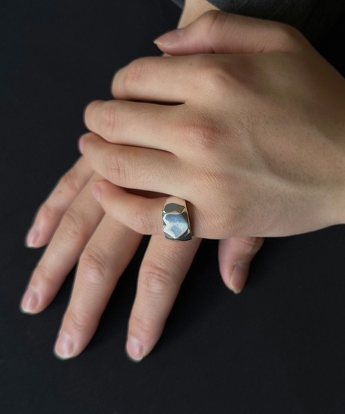 whoseA（フーシー）の「【silver925】polygonRing/ポリゴン リング（リング・レディース・シルバー・9号/13号/15号）」の4枚目の写真