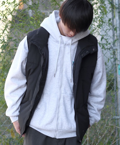 SSZ / 布団ベスト/ダウンベスト/FREE/ナイロン/BLK セール】中綿