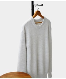 PORT BY ARK / ポートバイアーク：Rib Knit Crew Neck：PO16-K002[COR]