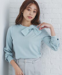 index | ◆《6color/XS-LLsize》リボン取り外し2WAY フェザーリボンニット【洗濯機洗い可】(ニット/セーター)