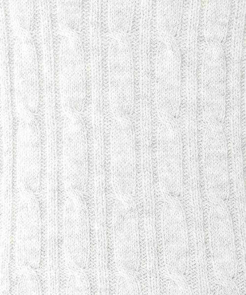 coen（コーエン）の「アンゴラ混ケーブルクルーネックニット（ニット/セーター・レディース・ライトグレー/ベージュ/ライトブルー/ネイビー・LARGE/MEDIUM）」の12枚目の写真