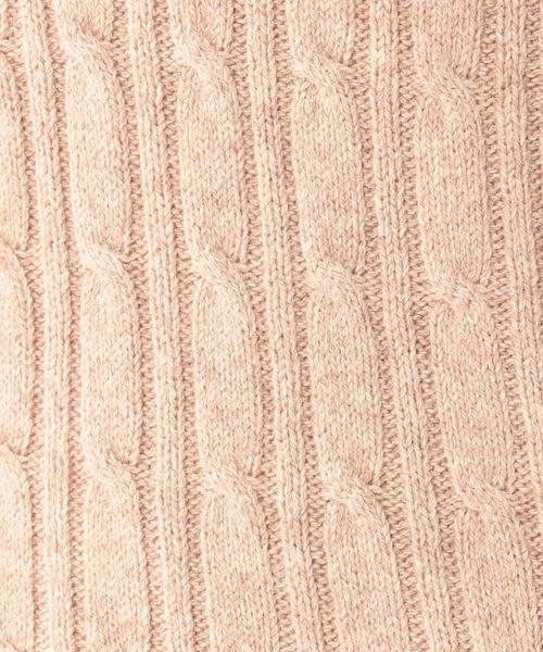 coen（コーエン）の「アンゴラ混ケーブルクルーネックニット（ニット/セーター・レディース・ライトグレー/ベージュ/ライトブルー/ネイビー・LARGE/MEDIUM）」の6枚目の写真