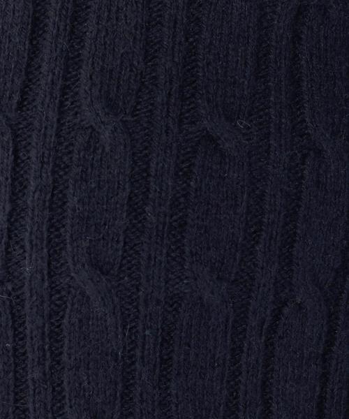 coen（コーエン）の「アンゴラ混ケーブルクルーネックニット（ニット/セーター・レディース・ライトグレー/ベージュ/ライトブルー/ネイビー・LARGE/MEDIUM）」の7枚目の写真