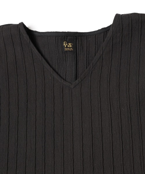 RYU（リュー）の「silk cotton v-neck pullover（Tシャツ/カットソー・レディース・ナチュラル/スミクロ・2/3）」の21枚目の写真
