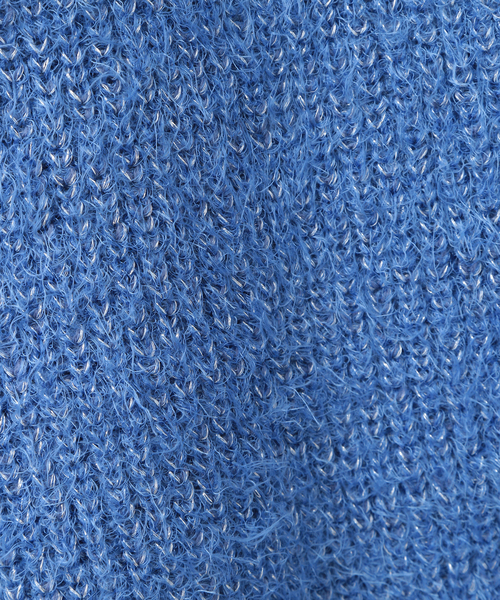 SOFFITTO(ソフィット)の「ラメ混シャギーニットカーディガン(取り扱い店舗限定)(カーディガン/ボレロ・レディース・オフホワイト/ブルー/グレイッシュベージュ/ブラック・FREE)」の9枚目の写真