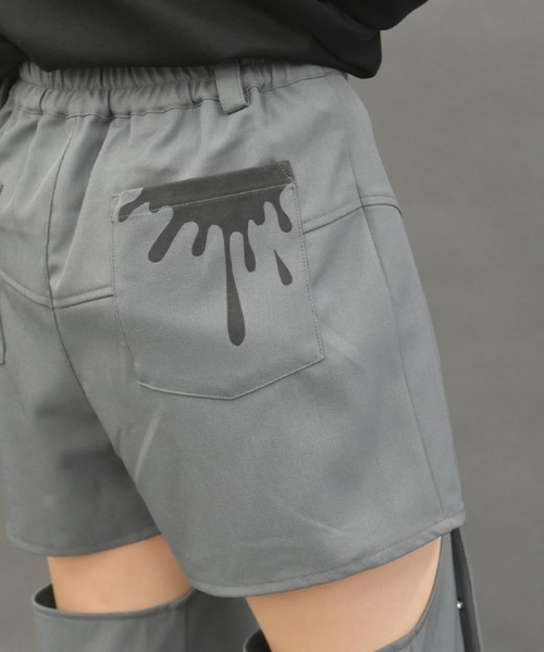 axes femme POETIQUE（アクシーズファムポエティック）の「ベルトデザインセパレートパンツ（その他パンツ・レディース・ブラック/チャコール・MEDIUM）」の12枚目の写真