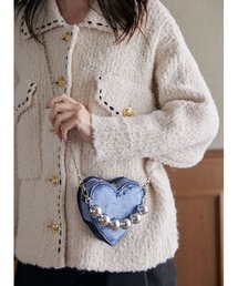 COEL（コエル）の「ベロアハートショルダー（ショルダーバッグ）」