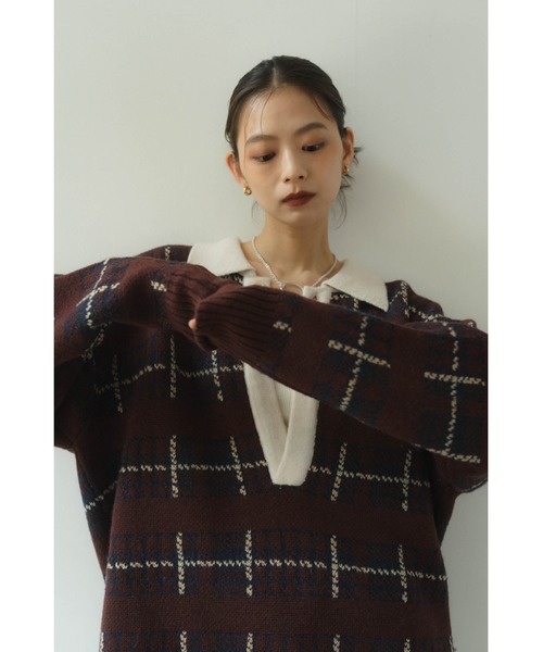 【Knuth Marf】vintage lager knit vintage lager knit(unisex)/bordeaux | KNUTH MARF