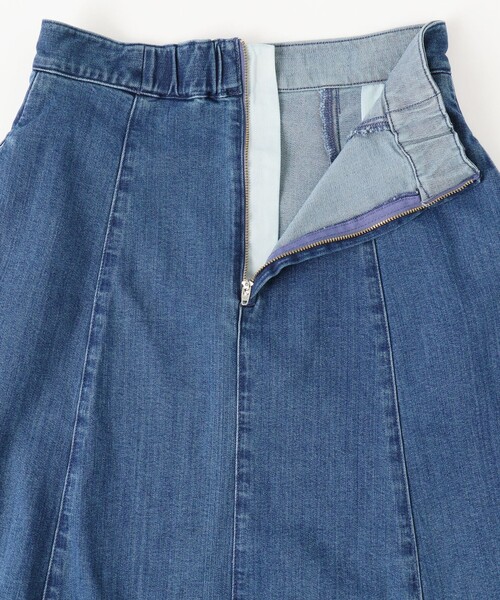 組曲（クミキョク）の「ライトデニム フレアスカート（デニムスカート・レディース・ダルブルー系・2/1/3）」の12枚目の写真