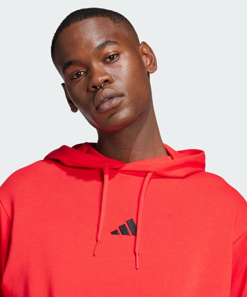 adidas(アディダス)の「エッセンシャルズ スリーストライプス フレンチテリーパーカー / アディダス adidas(パーカー・メンズ・レッド/ブラック/グレー・X-SMALL/X-LARGE/SMALL/MEDIUM/LARGE/3XL/XX-LARGE)」の5枚目の写真