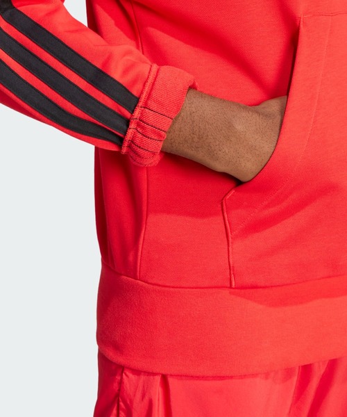 adidas(アディダス)の「エッセンシャルズ スリーストライプス フレンチテリーパーカー / アディダス adidas(パーカー・メンズ・レッド/ブラック/グレー・X-SMALL/X-LARGE/SMALL/MEDIUM/LARGE/3XL/XX-LARGE)」の6枚目の写真