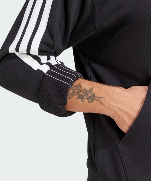 adidas(アディダス)の「エッセンシャルズ スリーストライプス フレンチテリーパーカー / アディダス adidas(パーカー・メンズ・レッド/ブラック/グレー・X-SMALL/X-LARGE/SMALL/MEDIUM/LARGE/3XL/XX-LARGE)」の14枚目の写真