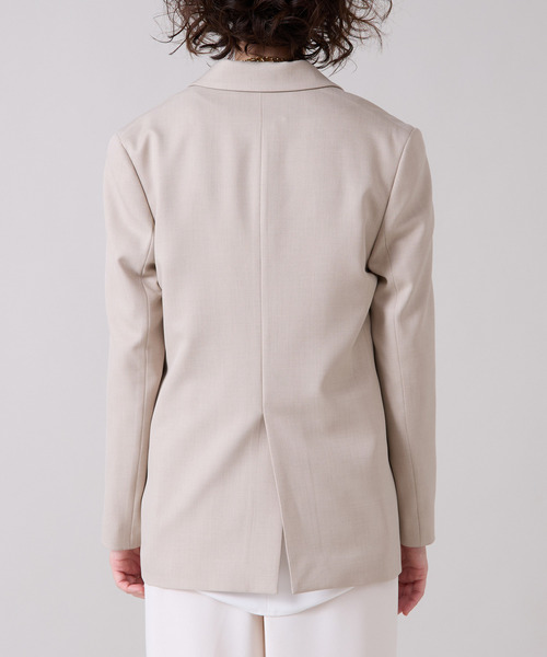 Liesse(リエス)の「テーラードジャケット(その他アウター・レディース・ブラック/グレイッシュベージュ・FREE)」の8枚目の写真