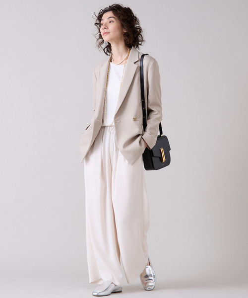 Liesse(リエス)の「テーラードジャケット(その他アウター・レディース・ブラック/グレイッシュベージュ・FREE)」の10枚目の写真