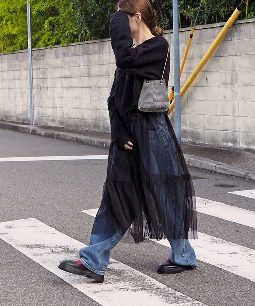 minia（ミニア）の「ぽっくりストラップローファー（ローファー・レディース・ブラック/ブラック系1/アイボリー・S/M/L/LL）」の7枚目の写真