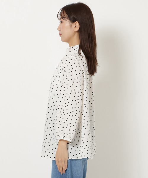 Rose Tiara（ローズティアラ）の「タックブラウス（シャツ/ブラウス・レディース・ピンク/ブラック/オフホワイト・42/38/46）」の20枚目の写真