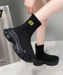 厚底スニーカーソールソックスブーツ