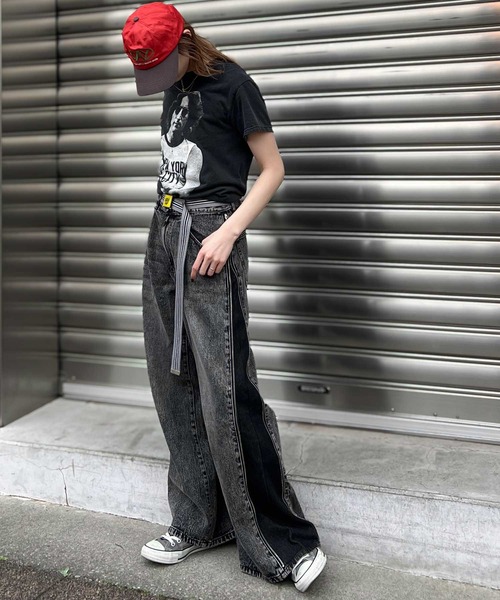 Classical Origin（クラシカルオリジン）の「「3WAYサイドジップ」ヴィンテージ加工デニムパンツ(綿100％)／Vintage Washed Side-Zip Denim（デニムパンツ・メンズ・ブラック系2/ブラック系1・MEDIUM/LARGE/SMALL）」の8枚目の写真