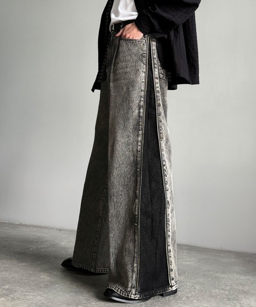 Classical Origin（クラシカルオリジン）の「「3WAYサイドジップ」ヴィンテージ加工デニムパンツ(綿100％)／Vintage Washed Side-Zip Denim（デニムパンツ・メンズ・ブラック系2/ブラック系1・MEDIUM/LARGE/SMALL）」の17枚目の写真