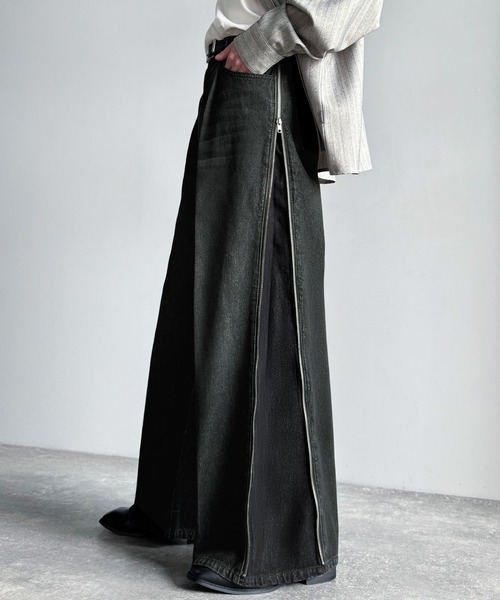 Classical Origin（クラシカルオリジン）の「「3WAYサイドジップ」ヴィンテージ加工デニムパンツ(綿100％)／Vintage Washed Side-Zip Denim（デニムパンツ・メンズ・ブラック系2/ブラック系1・MEDIUM/LARGE/SMALL）」の20枚目の写真