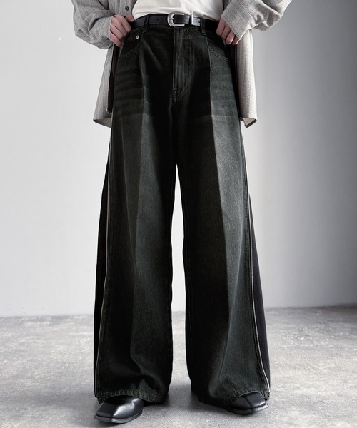 Classical Origin(クラシカルオリジン)の「「3WAYサイドジップ」ヴィンテージ加工デニムパンツ(綿100%)/Vintage Washed Side-Zip Denim(デニムパンツ・メンズ・ブラック系2/ブラック系1・MEDIUM/LARGE/SMALL)」の20枚目の写真