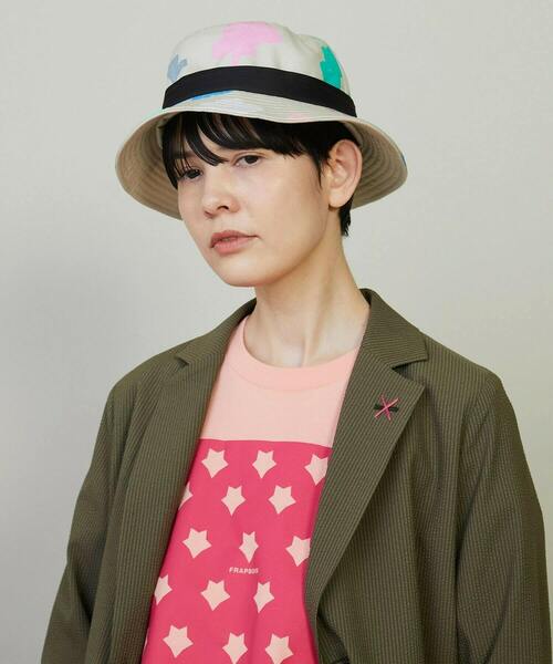 FRAPBOIS(フラボア)の「モクモハット(ハット・レディース・ベージュ/ブラック・FREE)」の4枚目の写真