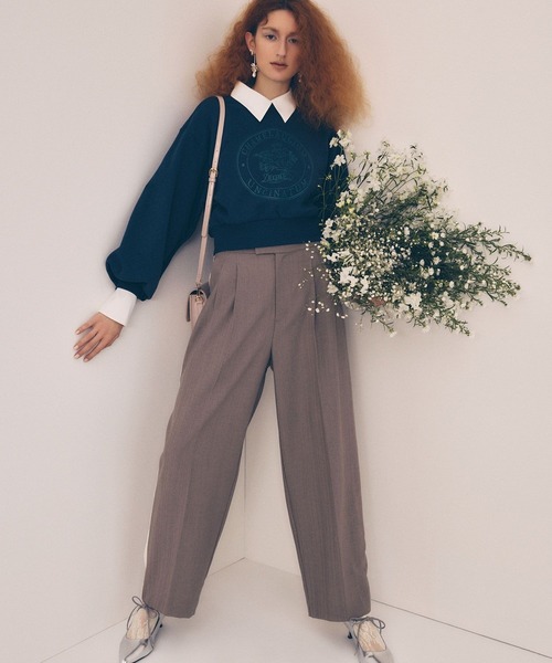 VIS(ビス)の「【DILIGENCE PARLOUR】VIS別注モデルフラワーロゴスウェット【セットアップ対応】(スウェット・レディース・ネイビー/ブルー系その他6/イエロー・FREE)」の5枚目の写真