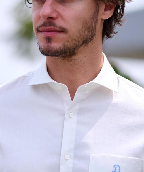 DRESSTERIOR(ドレステリア)の「リネン混スリークオーターシャツ(シャツ/ブラウス・メンズ・ホワイト/ブラック/サックスブルー/ネイビー・90/91/92/94)」の10枚目の写真