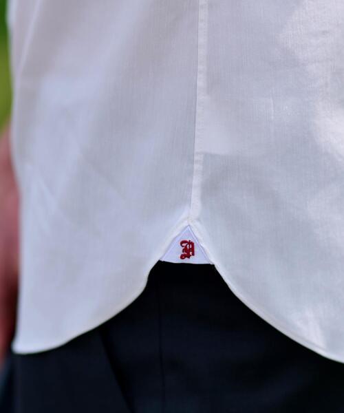 DRESSTERIOR(ドレステリア)の「リネン混スリークオーターシャツ(シャツ/ブラウス・メンズ・ホワイト/ブラック/サックスブルー/ネイビー・90/91/92/94)」の12枚目の写真