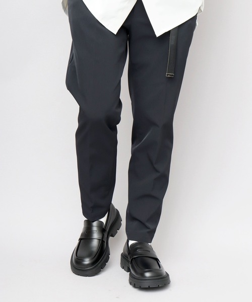 glabella（グラベラ）の「厚底 スクエアトゥ 幅広 コインローファー（ローファー・メンズ・ブラック・L/M/S）」の3枚目の写真