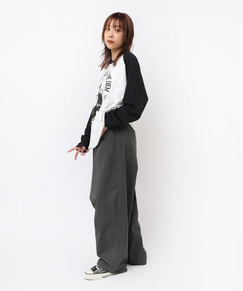 RNA(アールエヌエー)の「M2411 RABBIT EARLラグランロンT(Tシャツ/カットソー・レディース・ホワイト/スミクロ/イエロー/ミント/パープル・MEDIUM)」の9枚目の写真