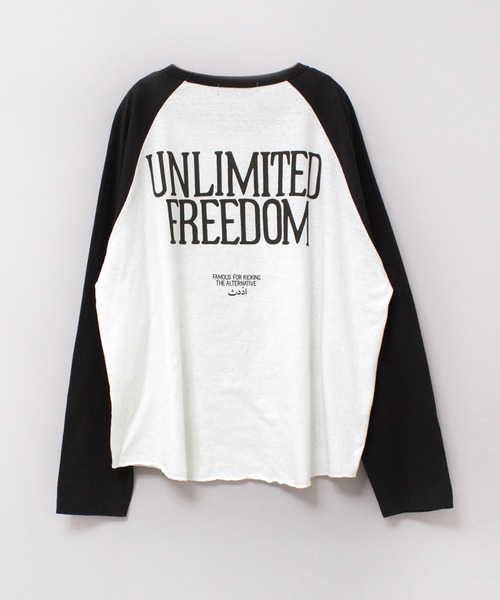RNA(アールエヌエー)の「M2411 RABBIT EARLラグランロンT(Tシャツ/カットソー・レディース・ホワイト/スミクロ/イエロー/ミント/パープル・MEDIUM)」の14枚目の写真