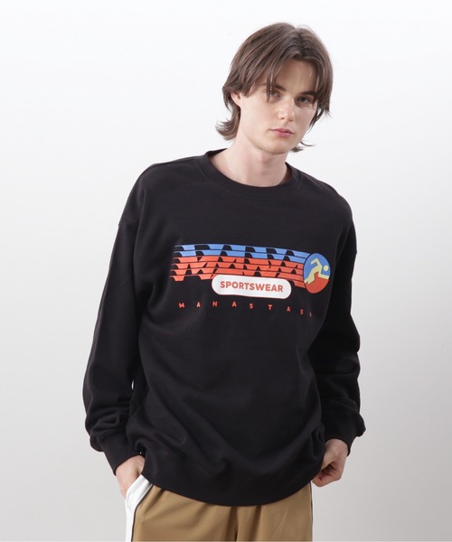 MANASTASH(マナスタッシュ)の「MANASTASH/マナスタッシュ CiTee SWEAT SPORTS/シティスウェット スポーツ(スウェット・メンズ・ブラック/ブルー系その他3/ホワイト・L/M/S/XL)」の1枚目の写真