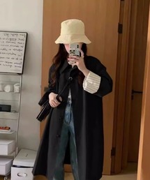 ステンカラーコート（ストライプ柄）ファッション通販 - ZOZOTOWN