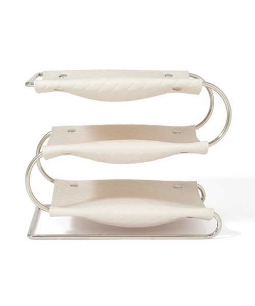 Francfranc（フランフラン）の「キルティング トレイ3段 アイボリー（ステーショナリー・レディース・アイボリー・FREE）」の4枚目の写真