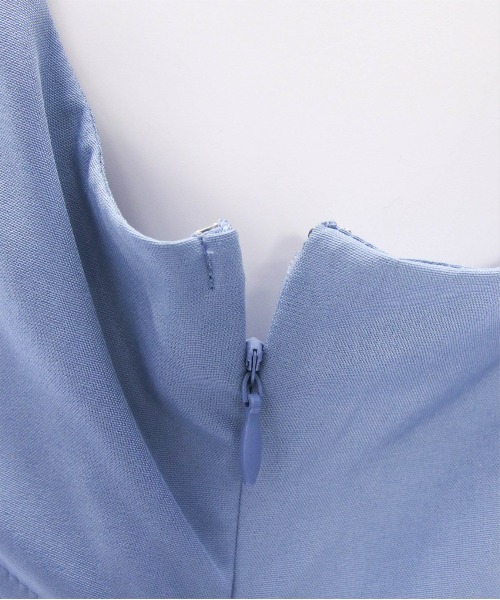 CLEAR BASIC（クリアベーシック）の「【低身長サイズ有】リボンデザインキャミワンピース[大人 可愛い フェミニン]≪SS新作≫（ワンピース・レディース・グレー/ブラック/ブルー・XS/F）」の12枚目の写真