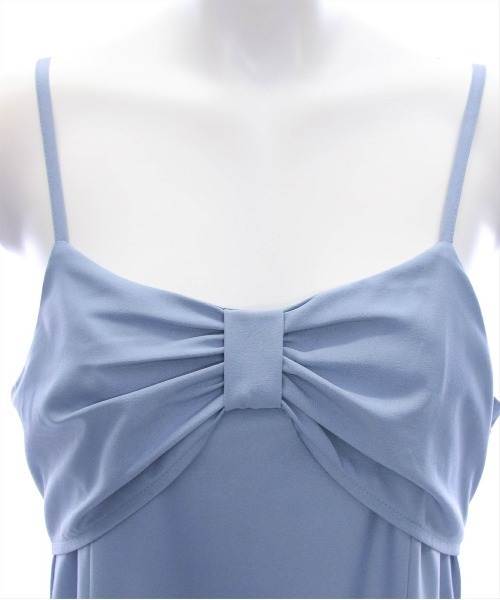 CLEAR BASIC（クリアベーシック）の「【低身長サイズ有】リボンデザインキャミワンピース[大人 可愛い フェミニン]≪SS新作≫（ワンピース・レディース・グレー/ブラック/ブルー・XS/F）」の13枚目の写真
