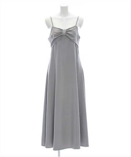 CLEAR BASIC（クリアベーシック）の「【低身長サイズ有】リボンデザインキャミワンピース[大人 可愛い フェミニン]≪SS新作≫（ワンピース・レディース・グレー/ブラック/ブルー・XS/F）」の15枚目の写真