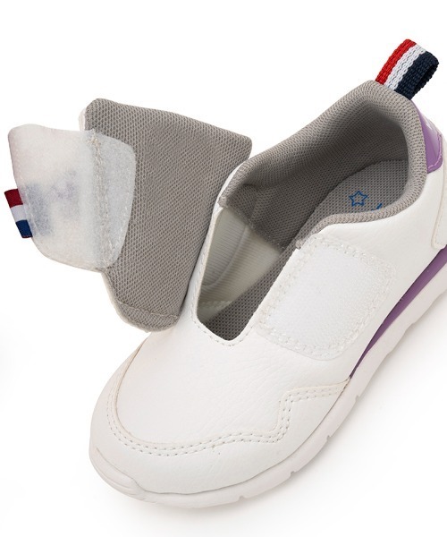 le coq sportif(ルコックスポルティフ)の「ラ セギュール F / LA SEGUR F(スニーカー・キッズ・ホワイト×ブルー/ホワイト×パープル・16.5cm/17.5cm/14.5cm/15.5cm/13.5cm/15.0cm/16.0cm/17.0cm/18.0cm/14.0cm/13.0cm)」の8枚目の写真