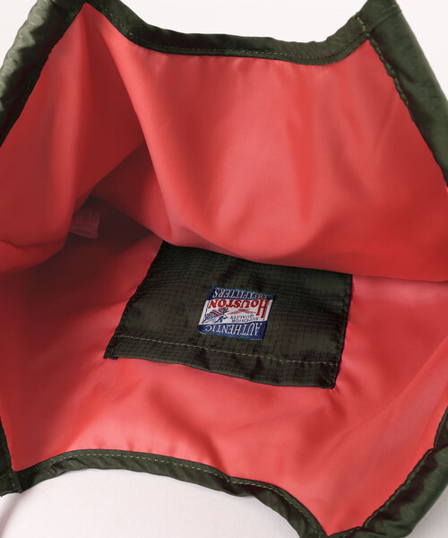 HOUSTON(ヒューストン)の「HOUSTON(ヒューストン)NYLON MARKET BAG/猫刺繍ナイロンマーケットバッグ レディース メンズ ユニセックス(トートバッグ・レディース・オリーブ/ブルー系その他/ピンク/ライトピンク/ダークグリーン/イエロー・FREE)」の8枚目の写真