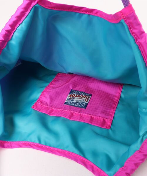 HOUSTON(ヒューストン)の「HOUSTON(ヒューストン)NYLON MARKET BAG/猫刺繍ナイロンマーケットバッグ レディース メンズ ユニセックス(トートバッグ・レディース・オリーブ/ブルー系その他/ピンク/ライトピンク/ダークグリーン/イエロー・FREE)」の9枚目の写真
