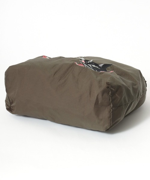 HOUSTON(ヒューストン)の「HOUSTON(ヒューストン)NYLON MARKET BAG/猫刺繍ナイロンマーケットバッグ レディース メンズ ユニセックス(トートバッグ・レディース・オリーブ/ブルー系その他/ピンク/ライトピンク/ダークグリーン/イエロー・FREE)」の13枚目の写真