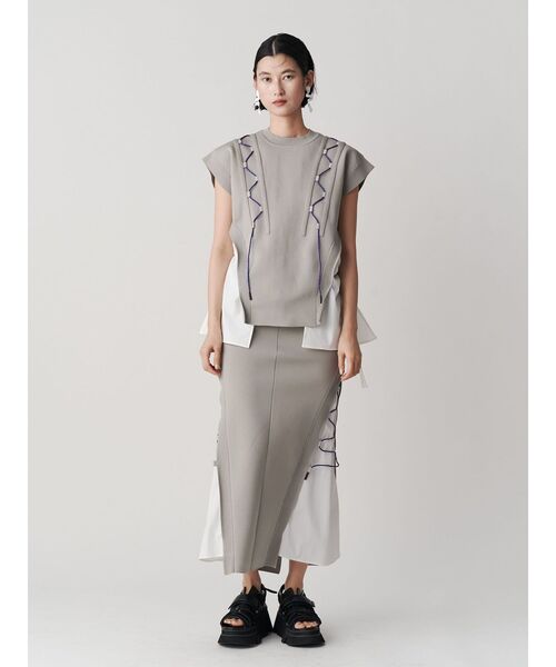 WAVE CODE KNIT TOPS【セットアップ着用可能】 / ウェーブコードニット