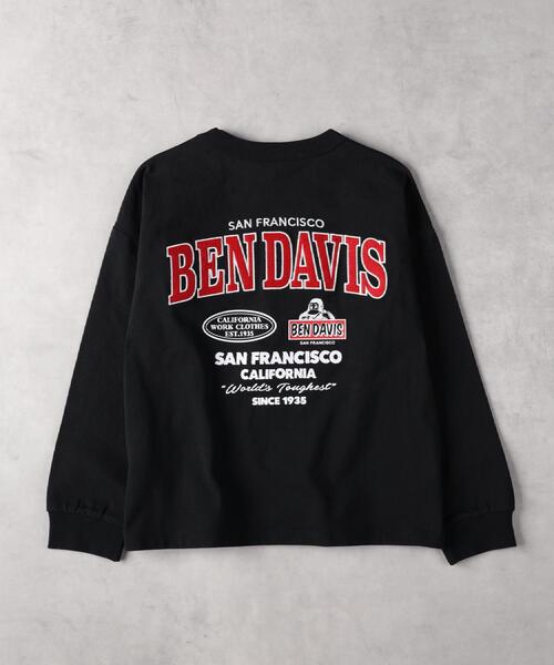 BEN DAVIS(ベンデイビス)の「BEN DAVIS(ベンデイビス)【キッズ】バックロゴ刺繍長袖Tシャツ(Tシャツ/カットソー・キッズ・ブラック/ホワイト・130/140/150/160)」の20枚目の写真