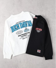 【店舗で人気】【BEN DAVIS】バックロゴ刺繍長袖Ｔシャツ