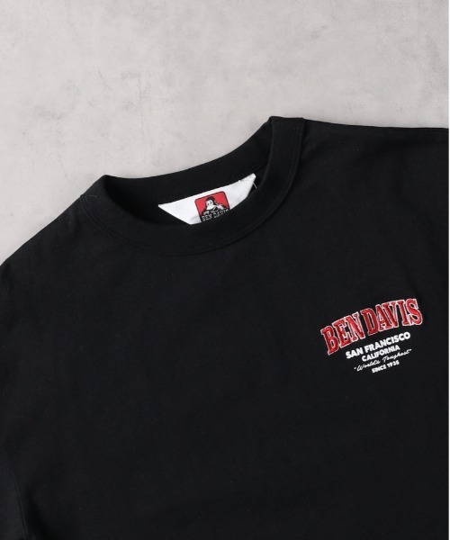 BEN DAVIS（ベンデイビス）の「【店舗で人気】【BEN DAVIS】バックロゴ刺繍長袖Ｔシャツ（Tシャツ/カットソー・キッズ・ホワイト/ブラック・130/140/150/160）」の5枚目の写真