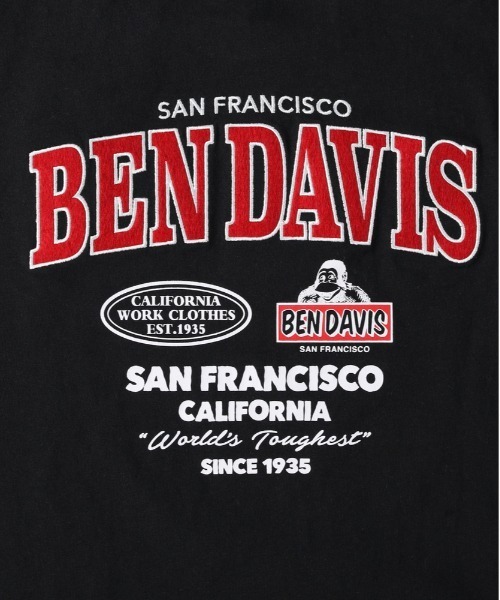 BEN DAVIS（ベンデイビス）の「【店舗で人気】【BEN DAVIS】バックロゴ刺繍長袖Ｔシャツ（Tシャツ/カットソー・キッズ・ホワイト/ブラック・130/140/150/160）」の7枚目の写真