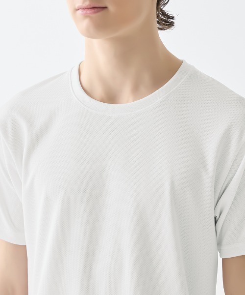 adidas(アディダス)の「adidas/アディダス クルーネックTシャツ 吸汗速乾 メッシュ(インナーウェア/肌着・メンズ・ダークブルー/ホワイト/ブラック・MEDIUM/LARGE/X-LARGE)」の6枚目の写真