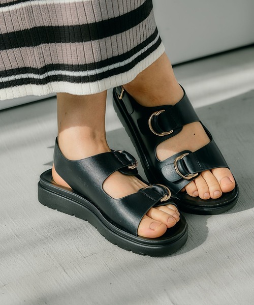 はしもとさま専用 セール】2ベルトバックルサンダル 290446（サンダル）｜LEPSIM